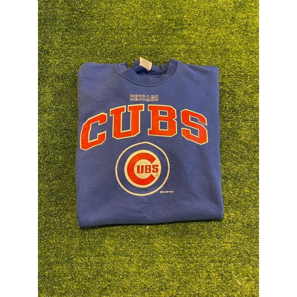 Jerzees Blue Chicago Cubs Sweatshirt